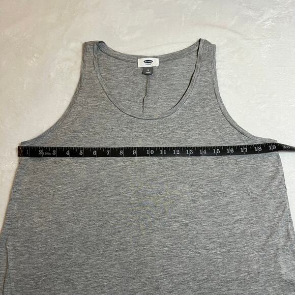 Old Navy Scoop Neck High Low Hem Tank Top Size Large Casual Stretch Lightweight - Picture 6 of 7